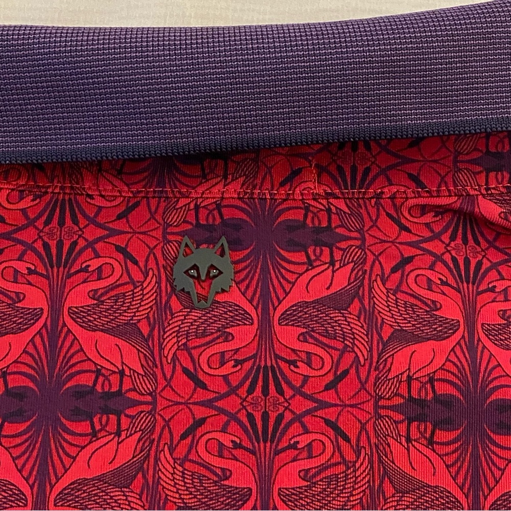 Greyson polo shirt Red/ Purple pattern Sz XL - Picture 5 of 8